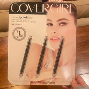 NIP CoverGirl Perfect Point Plus 200 Black Onyx Sealed 3 Eye Liner Penci…
